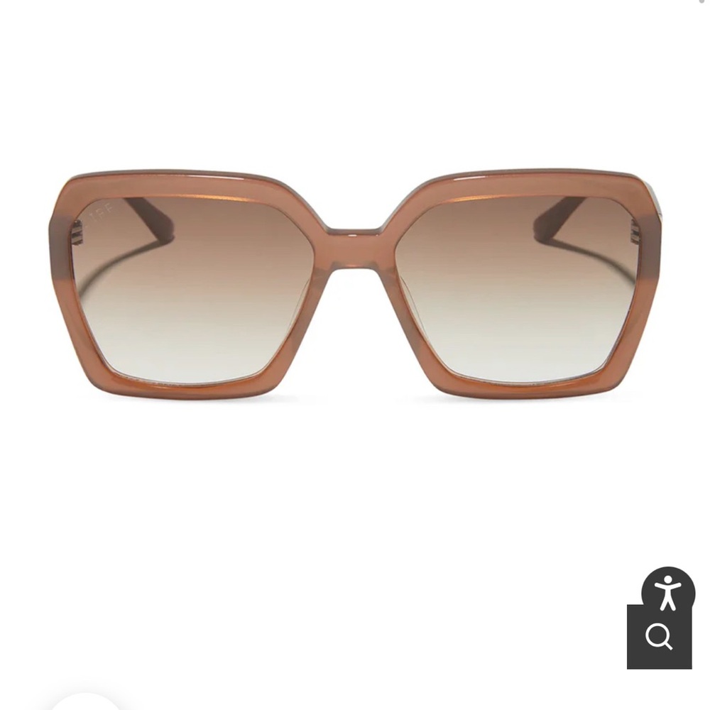 Chic Brown Square Sunglasses